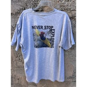 Vintage The North Face "Never Stop Exploring" Graphic T-Shirt Size L Y2K 90's